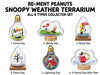 Snoopy Weather Terrarium - 1 Random Figure - Re-Ment Toys