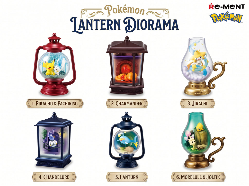 Pokemon Lantern Diorama - 1 Random Figure - Re-ment Toys