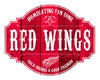 Detroit Red Wings Sign Wood 12 Inch Homegating Tavern - Special Order - Fan Creations