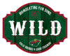 Minnesota Wild Sign Wood 12 Inch Homegating Tavern - Special Order - Fan Creations