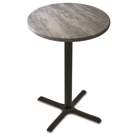 Holland Bar Stool Co. Holland Bar Stool OD211-3030BWOD36RRustic 30 in. Black Table with 36 in. Diameter Indoor & Outdoor Rustic Round Top