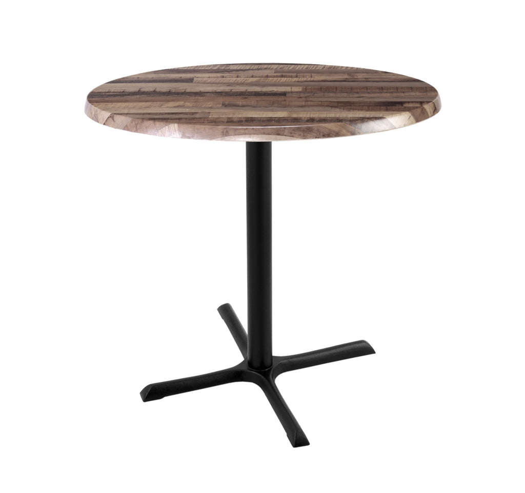Holland Bar Stool Co. Holland Bar Stool OD211-3036BWOD30RRustic 36 in. Black Table with 30 in. Diameter Indoor & Outdoor Rustic Round Top