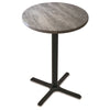 Holland Bar Stool Co. Holland Bar Stool OD211-3042BWOD30RRustic 42 in. Black Table with 30 in. Diameter Indoor & Outdoor Rustic Round Top