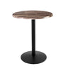 Holland Bar Stool Co. Holland Bar Stool OD214-2242BWOD30RRustic 42 in. Black Table with 30 in. Diameter Indoor & Outdoor Rustic Round Top