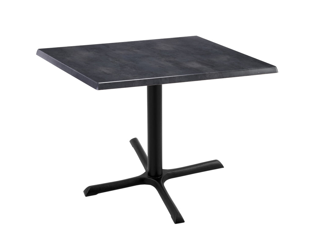 Holland Bar Stool Co. Holland Bar Stool OD211-3030BWOD30SQBlkStl 30 in. Black Table with 30 x 30 in. Indoor & Outdoor Black Steel Square Top