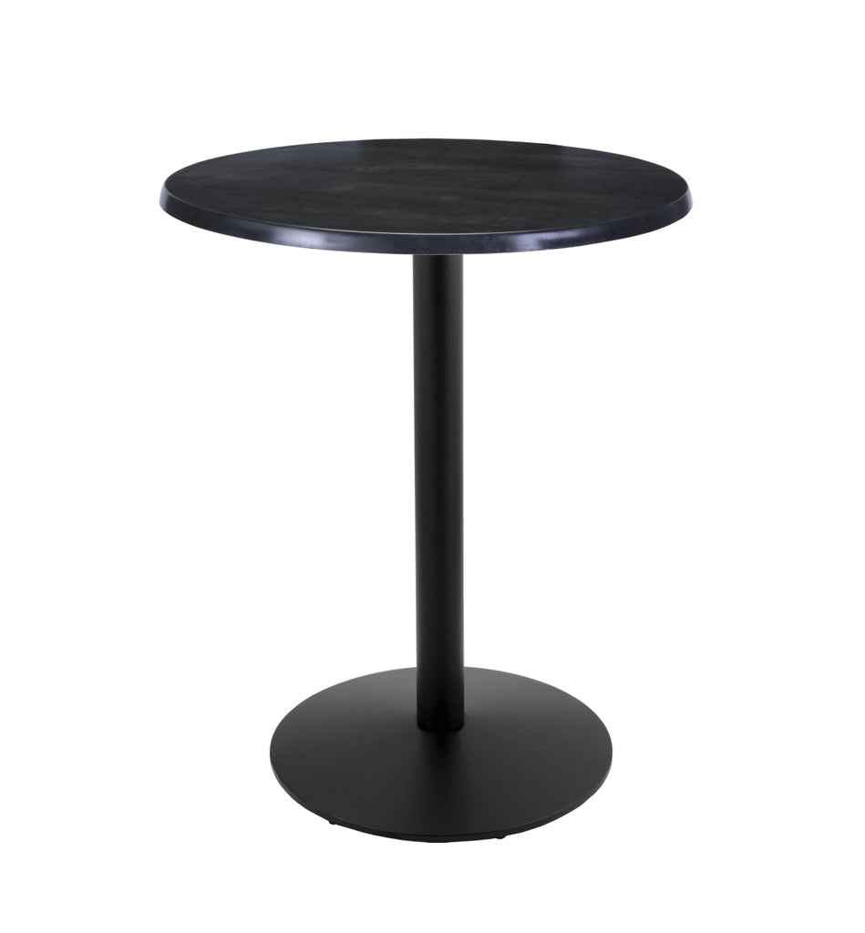 Holland Bar Stool Co. Holland Bar Stool OD214-2242BWOD30RBlkStl 42 in. Black Table with 30 in. Diameter Indoor & Outdoor Black Steel Round Top