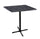 Holland Bar Stool Co. Holland Bar Stool OD211-3042BWOD36SQBlkStl 42 in. Black Table with 36 x 36 in. Indoor & Outdoor Black Steel Square Top