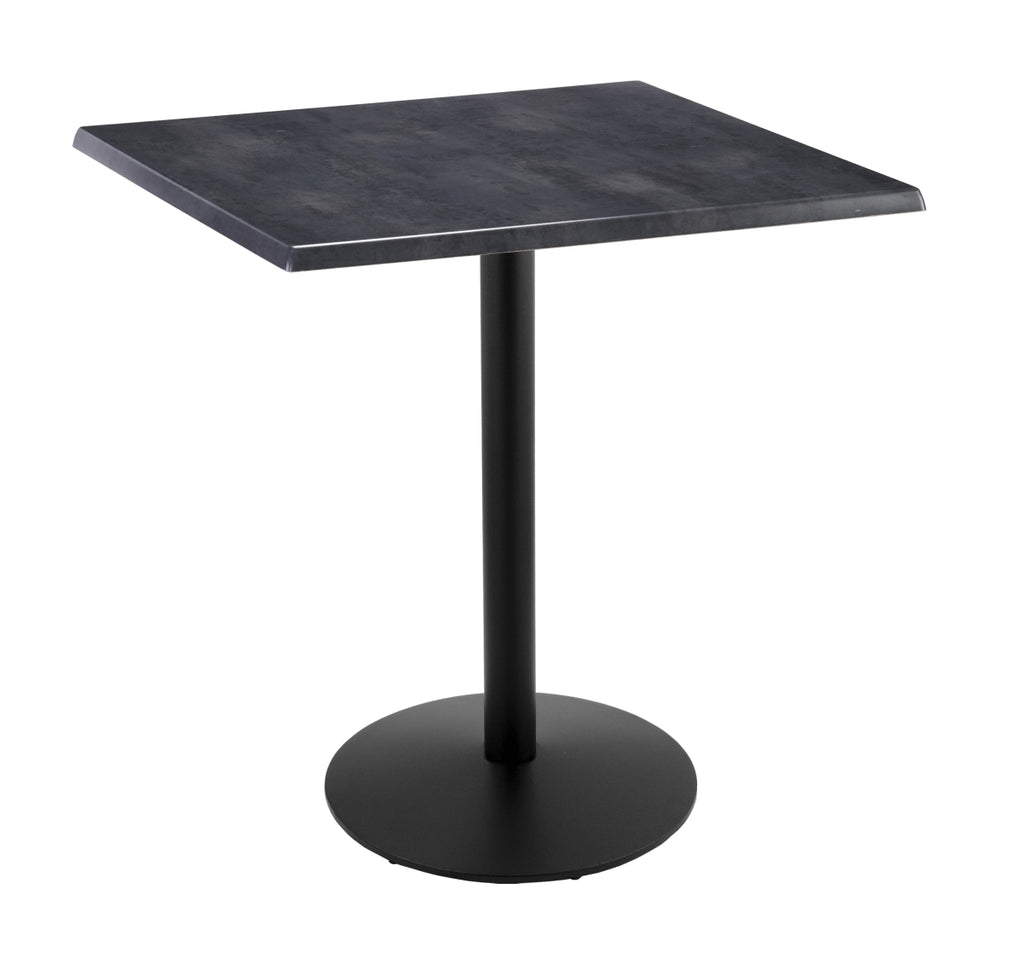 Holland Bar Stool Co. Holland Bar Stool OD214-2242BWOD36SQBlkStl 42 in. Black Table with 36 x 36 in. Indoor & Outdoor Black Steel Square Top