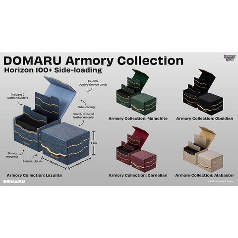 Gatherers' Tavern Pte Ltd -  Domaru Armory Collection - Gatherers' Tavern: Domaru Armory: Horizon 100-Plus Deck Box: Obsidian Pre-Order