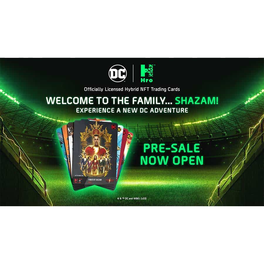 United States Playing Card Company -  Hro - Hro Dc Unlock The Multiverse Hybrid Nft Trading Cards Chapter 3 - Shazam! 8-Pack Starter