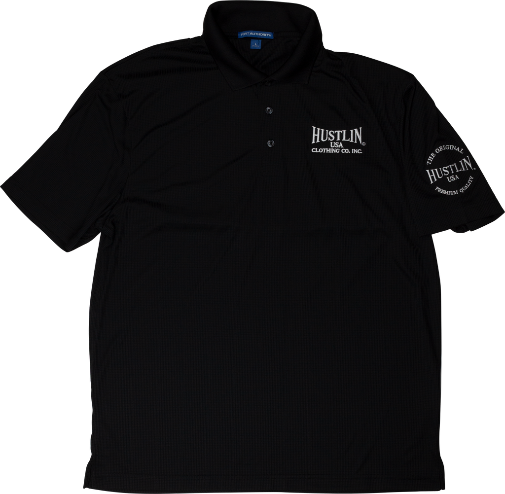 Hustlin USA HUSP01 Mens Polo - MEDIUM Apparel