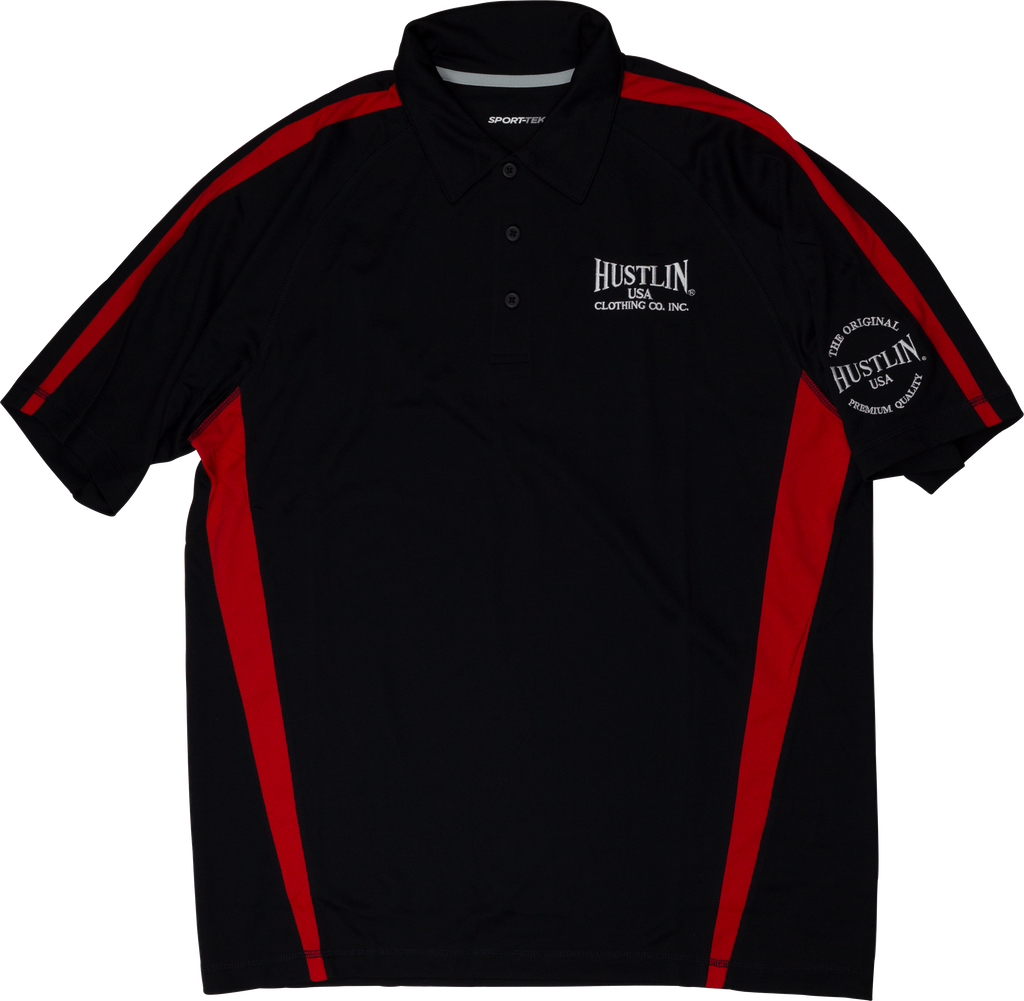 Hustlin USA HUSP02 Mens Polo - MEDIUM Apparel
