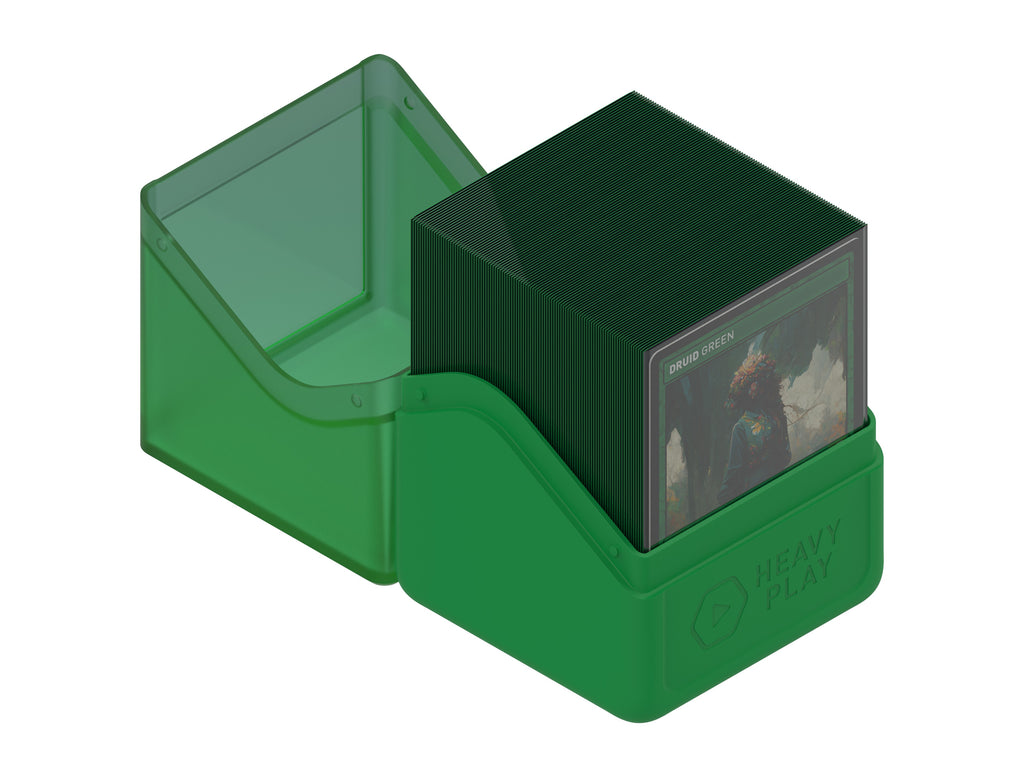 Heavy Play - Heavy Play Rfg Deck Box 100 Double Sleeved Druid Green