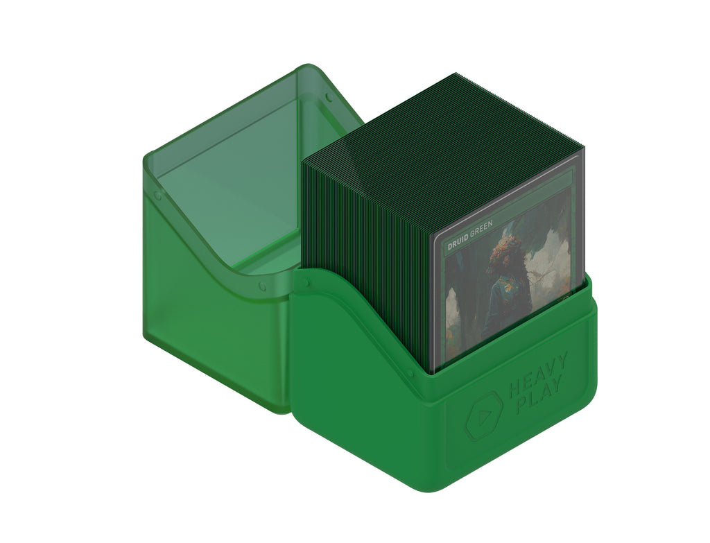 Heavy Play - Heavy Play Rfg Deck Box 80 Double Sleeved Druid Green