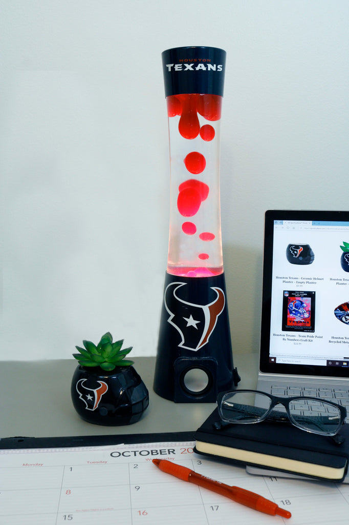 Houston Texans Magma Lamp - Bluetooth Speaker - Sporticulture