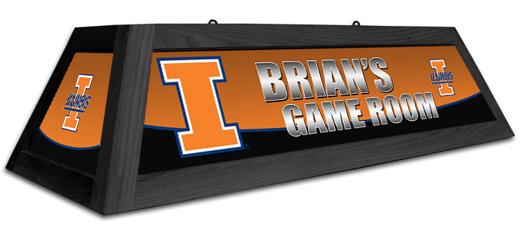 ILLINOIS 42'' SPIRIT GAME TABLE LAMP - CUSTOM ORANGE - ILLBSL421C