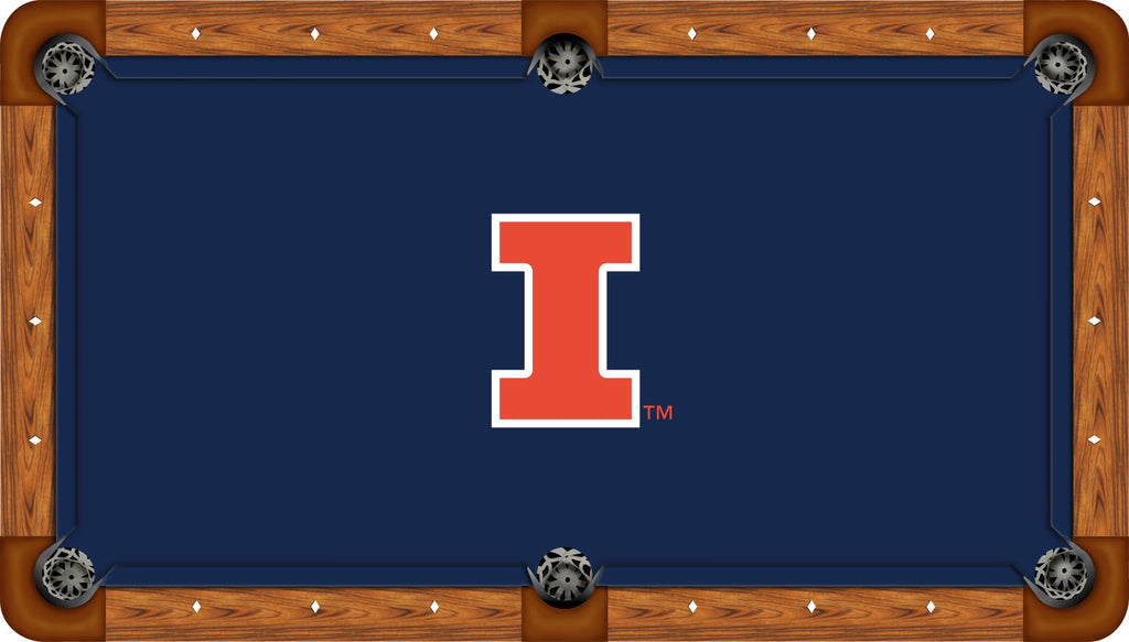ILLINOIS BILLIARD TABLE FELT - RECREATIONAL BLUE - ILLBTF421-9R