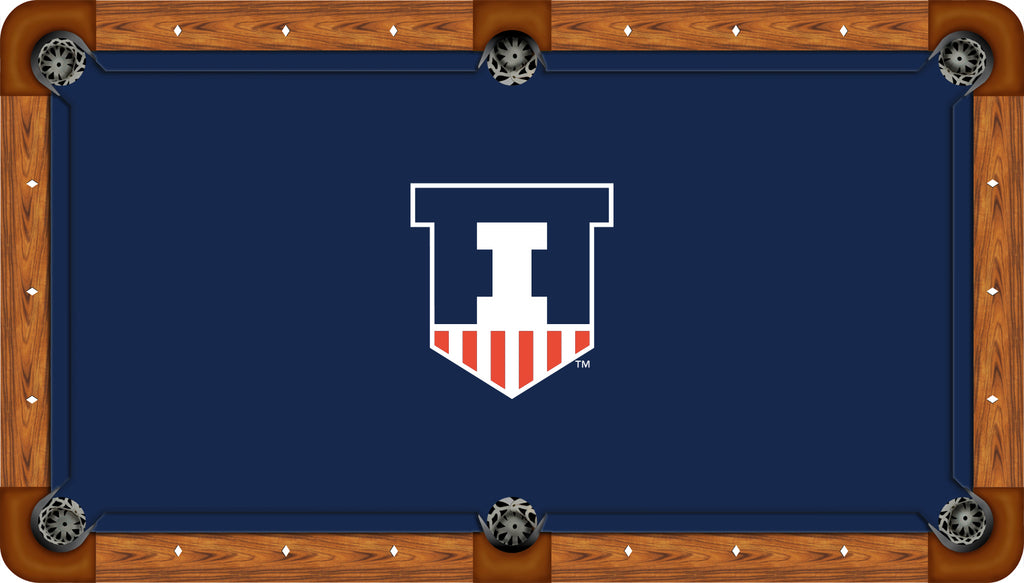 ILLINOIS BILLIARD TABLE FELT - RECREATIONAL BLUE - ILLBTF501-8R