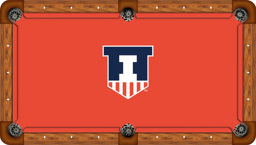 ILLINOIS BILLIARD TABLE FELT - RECREATIONAL ORANGE - ILLBTF502-8R
