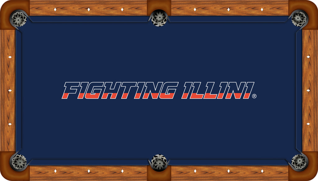 ILLINOIS BILLIARD TABLE FELT - RECREATIONAL BLUE - ILLBTF601-9R
