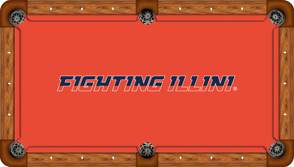 ILLINOIS BILLIARD TABLE FELT - RECREATIONAL ORANGE - ILLBTF602-8R