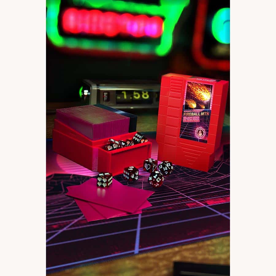 Infinite Black Llc -  One-Up Games: Deck Box Mountain Fire