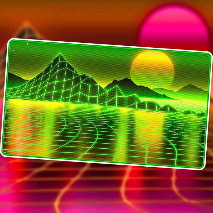 Infinite Black Llc -  Infinite Black: Premium Retrowave Playmat: Artifact