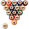 IOWA STANDARD COLOR NUMBERED BILLIARD BALL SET STANDARD COLOR BILLIARD BALL SET - INDBBSSTD