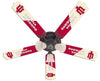 INDIANA CEILING FAN - 52'' CRIMSON/CREAM - INDFAN100-52