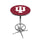 INDIANA CHROME FOOT RING PUB TABLE CRIMSON - INDPTR131