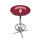 INDIANA CHROME FOOT RING PUB TABLE CRIMSON - INDPTR331