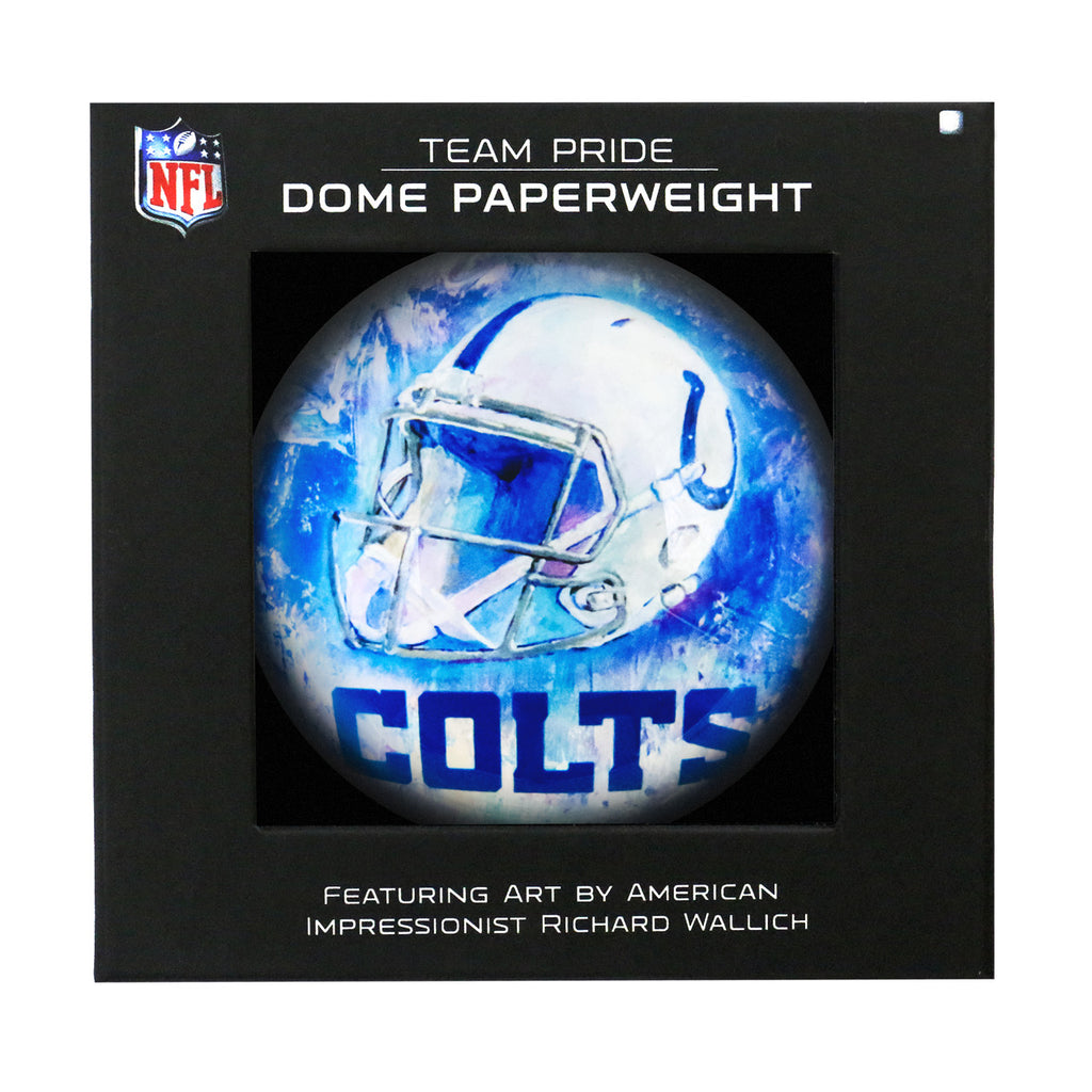 Indianapolis Colts Paperweight Domed - Sporticulture