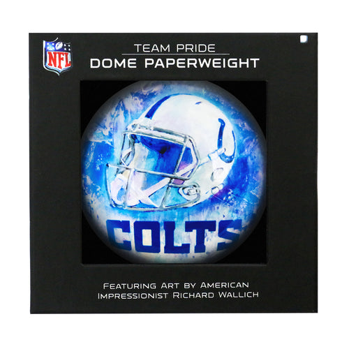 Indianapolis Colts Paperweight Domed - Sporticulture