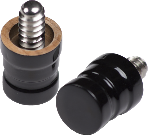 Action JPEXMALE Exotic Wood Joint Protector  - Black Stained Maple 5/16 x 14 Joint Protectors