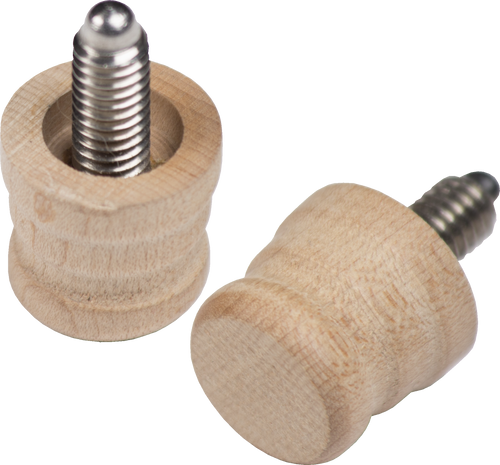 Action JPEXMALE Exotic Wood Joint Protector  - Birdseye Maple 5/16 x 18 Joint Protectors