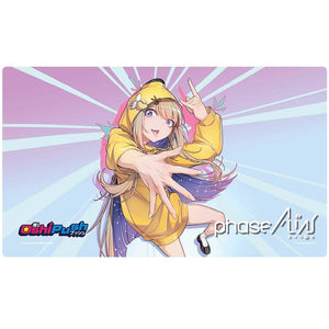 Japanime Games -  Oshi Push Tcg: Gen Three Phase Alias: Limited Edition Standard Size Neoprene Playmat: Amanogawa Shiina Pre-Order