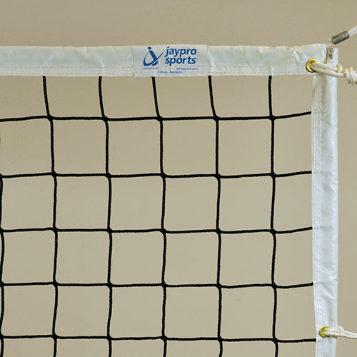 Jaypro Sports PVBN-5 Volleyball Net 3.5 mm Knotless Poly with Plateena Cord