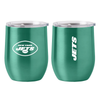 New York Jets Travel Tumbler 16oz Stainless Steel Curved - Logo Brands