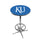 KANSAS CHROME FOOT RING PUB TABLE BLUE - KANPTR231
