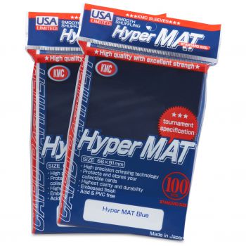 Kmc - Kmc Sleeves Usa Pack Hyper Matte Blue 100-Count