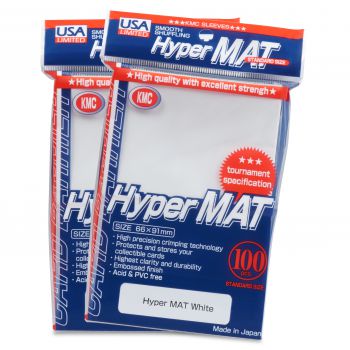 Kmc - Kmc Sleeves Usa Pack Hyper Matte White 100-Count