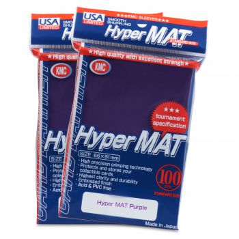 Kmc - Kmc Sleeves Usa Pack Hyper Matte Purple 100-Count