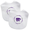 Kansas State Wildcats Baby Bib 2 Pack - Masterpieces Puzzle Company