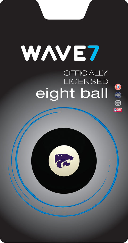 KANSAS STATE EIGHT BALL BLACK - KSUBBE100X