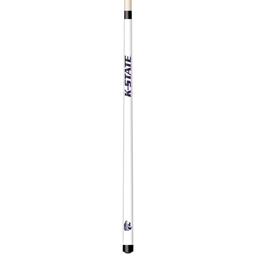 KANSAS STATE ENGRAVED BILLIARD CUE WHITE / PURPLE - KSUBCE101-JR