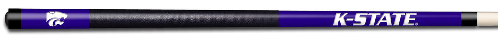 KANSAS STATE COLOR ENGRAVED BILLIARD CUE WHITE / PURPLE - KSUBCE931