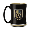 Vegas Golden Knights Coffee Mug 14oz Sculpted Relief Team Color - Logo Brands