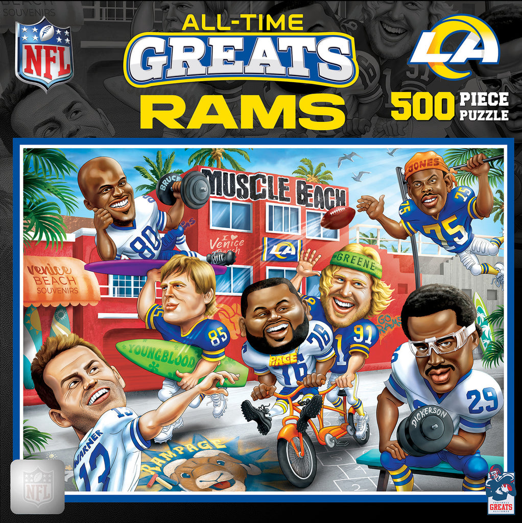 Los Angeles Rams Puzzle 500 Piece All-Time Greats - Masterpieces Puzzle Company
