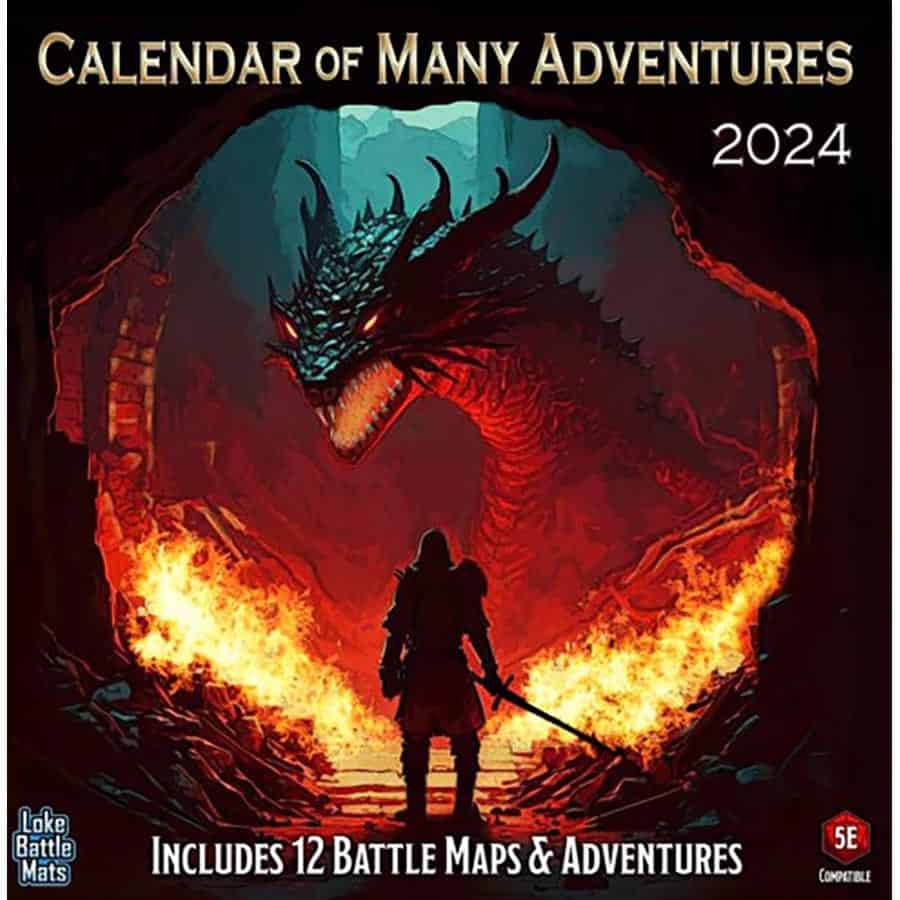 Loke Battlemats -  Calendar Of Many Adventures 2024