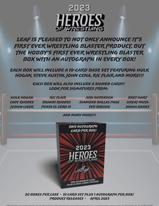 Leaf - 2023 Leaf Heroes Of Wrestling Blaster Box